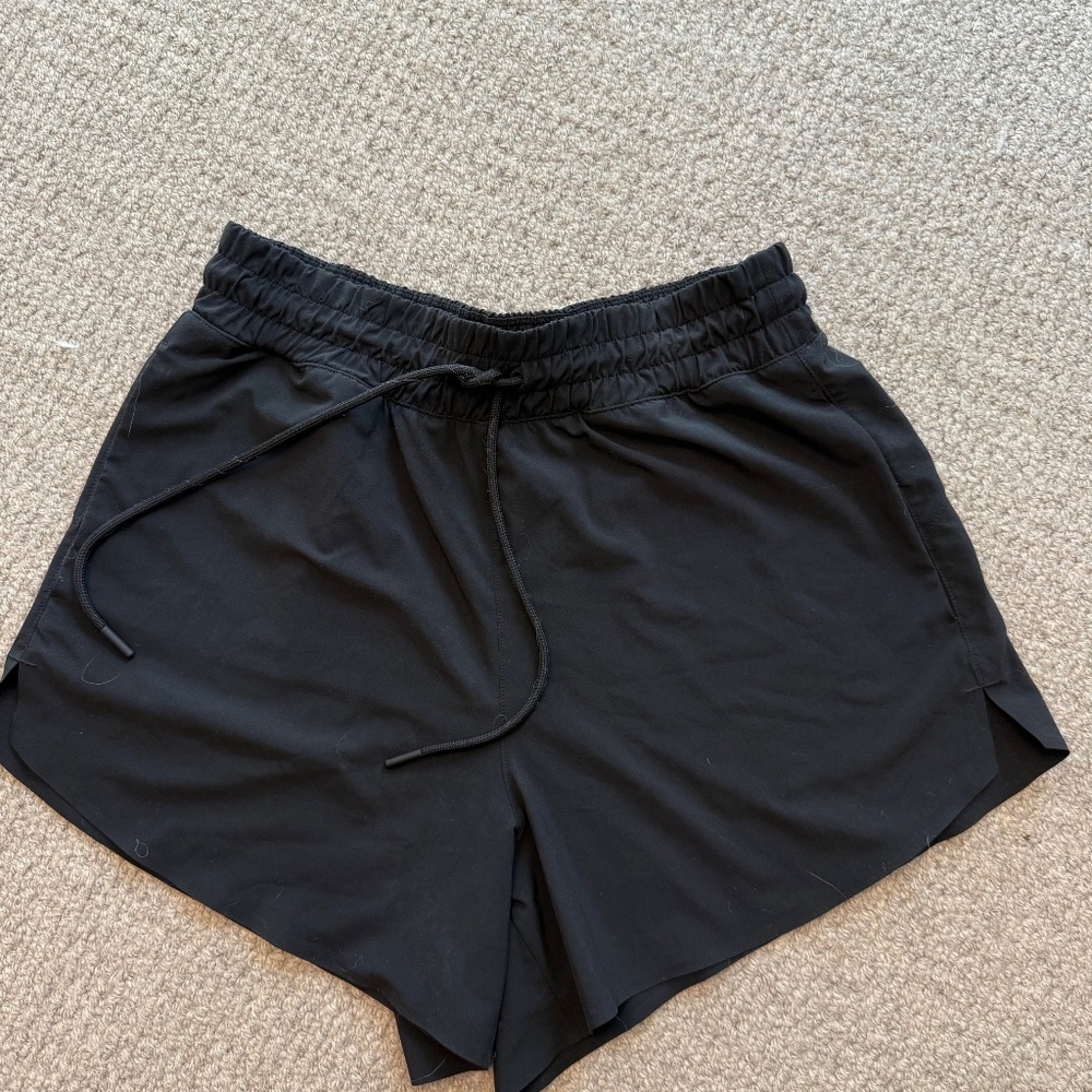 Athleta black drawstring shorts